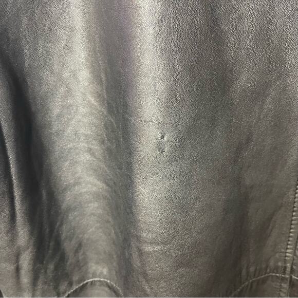 Cayenne Men’s Hooded Soft Leather Bomber Jacket Coat, Black, Street Style, L - Picture 10 of 11